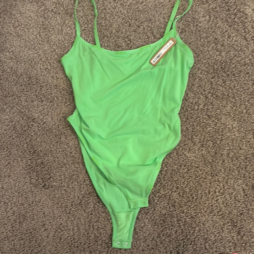 SKIMS NEON GREEN bodysuit
